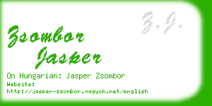 zsombor jasper business card